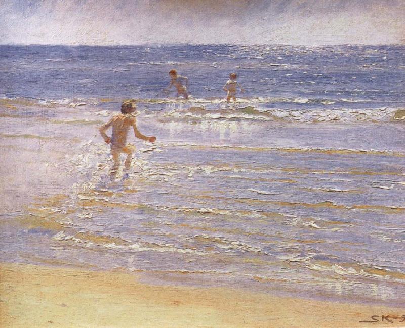 Barthing Children, Peder Severin Kroyer